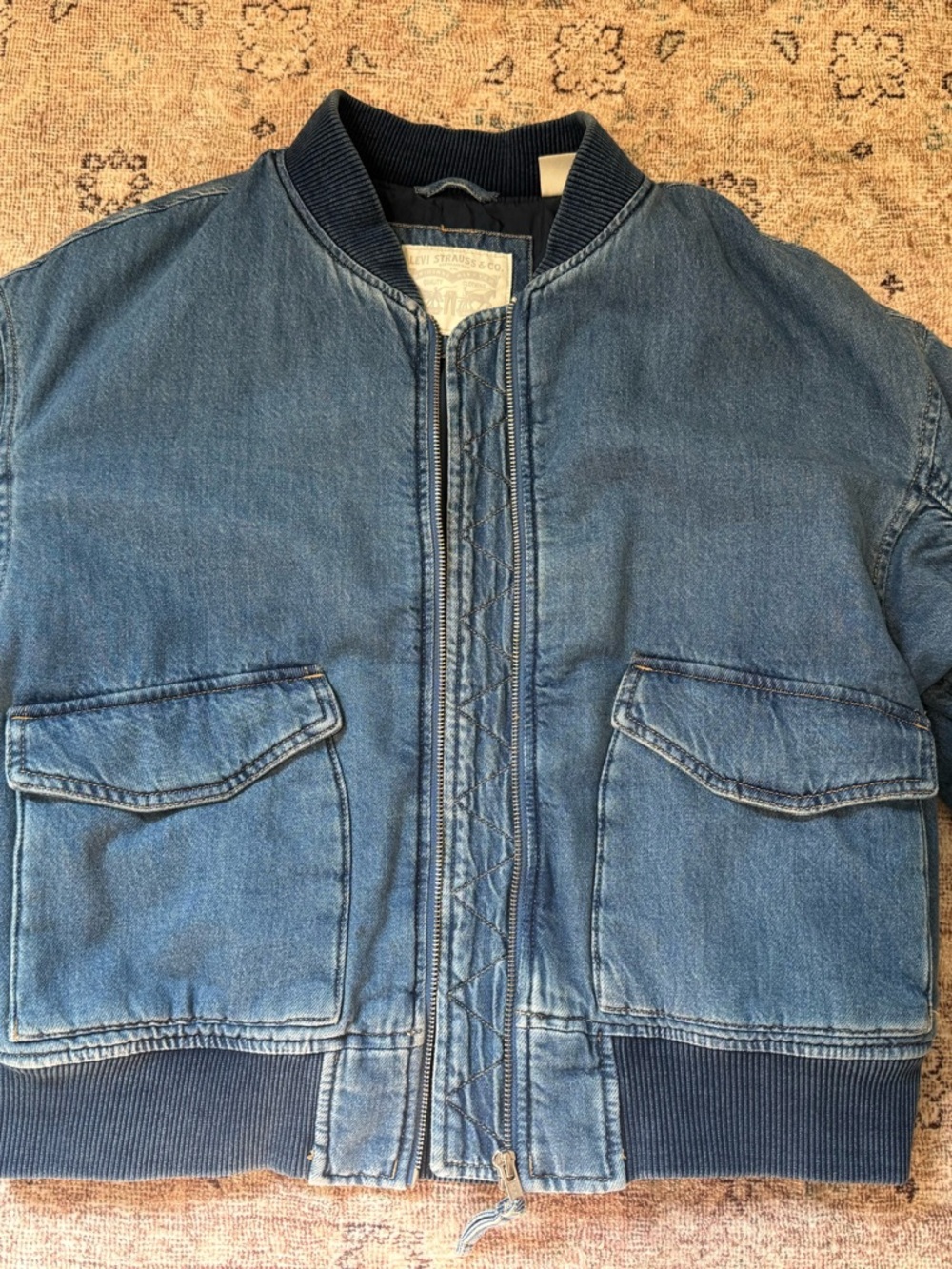 Levi's Blue Denim Bomber Jacket